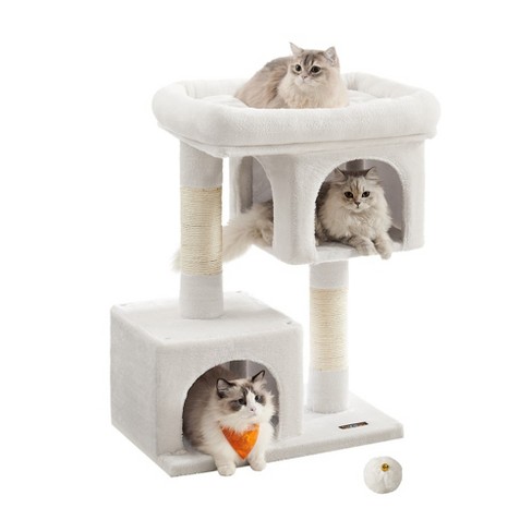 Tectake Cat Tree Scratching Post Snooky - Cat Scratching Post Cat Tower - Grey | DIY At B&Q
