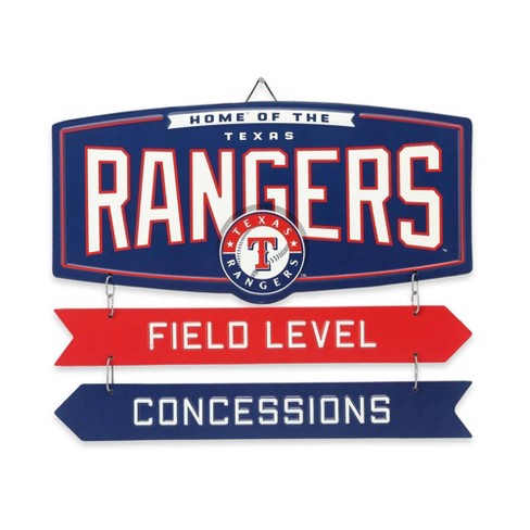Mlb Texas Rangers Baseball Field Metal Panel : Target