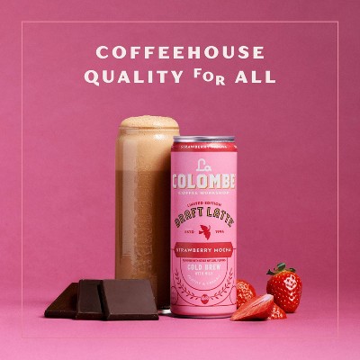 La Colombe Strawberry Mocha Draft Latte Coffee Drink - 4pk/9 fl oz Cans