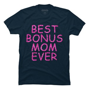 Men's Design By Humans Best Bonus Mom Ever Stepmom Love By MeowShop T-Shirt - 1 of 2