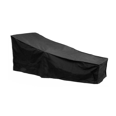 Topteng Waterproof Outdoor Patio Chaise Lounge Cover - Black