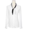 INSPIRE CHIC Women's Solid/Gradient Chiffon Square Soft Sheer Neck Scarves Neckerchief - 2 of 4