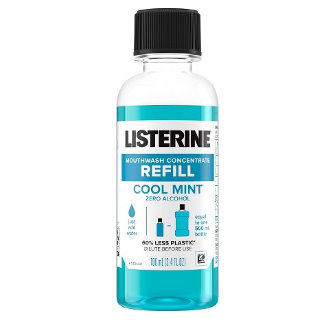 Listerine Zero Alcohol Mouthwash, Alcohol-Free Oral Rinse to Kill 99% of  Germs That Cause Bad Breath for Fresh Breath & Clean Mouth, Less Intense