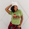 Simply Sage Market Women's Santa Stop Judging Me Plaid Short Sleeve Graphic Tee - 2 of 4