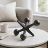 Sagebrook Home Metal Jacks Abstract Sculpture for Room, Bedroom or Office Decor, Aluminum - 2 of 4