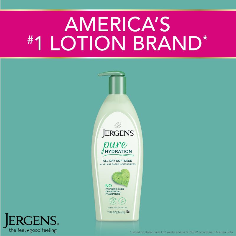 Jergens Pure Hydration Body Lotion Scented - 13 fl oz, 5 of 9