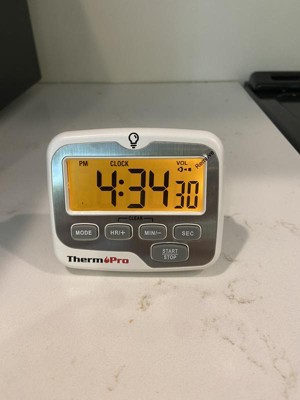 ThermoPro TM02W Digital Kitchen Timer with Adjustable Loud Alarm and  Backlight LCD Big Digits TM02W - The Home Depot