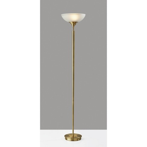 Metropolis Torchiere Antique Brass - Adesso : Target