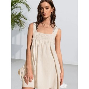 imily bela flowy mini dress Imily Bela Womens Summer Lace Dresses Eyelet Casual Flowy Babydoll Swing  Short Sleeve V Neck Tunic Dress