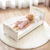 Badger Basket 18-Inch Doll With Bed, Bedding Set And Free Personalization Kit - White/Rose - 2 of 4