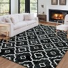 Acekool Tie-Dye Lantern Area Rug Collection, Washable Foldable Faux  Feel, Non Slip, TPR Back, Multicolor Gray Blue Black, Various Sizes - 3 of 4
