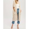 Women's Soft Yarn Oversized Cardigan - BluIvy - 3 of 4