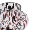 ChicFurnit Decorative Vases Elegant Flower Vase Florero Amber Spots Decor Vase Tabletop Vase Modern Vase for Room, Clear, 5.9"*5.9"*7.9" - 3 of 4