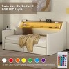 Streamdale Twin Daybed with Drawers, Charging Station, LED Lights, and Storage - 4 of 4