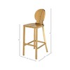 Meridian Furniture,Maddox Gold Stainless Steel Stool - 4 of 4