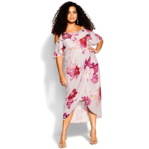 City Chic| Women's Plus Size Sakura Dress - Ivory - 20w : Target