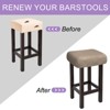 Unique Bargains Polyester Soft Thick Anti-Wrinkle Bar Saddle Seat Stool Covers 4 Pcs - 4 of 4