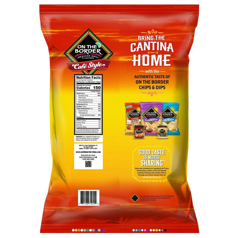 On The Border Caf&#233; Style Tortilla Chips - 15oz, 3 of 5