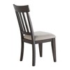 Asian Hardwoods Side Chair with Upholstered Seat, Schoolhouse Design and Tapered Legs (Set of 2) - 4 of 4