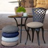 Covers&All Round Pillow Cover, Weather & UV Resistant, with Zippers, Round 30 in Diameter x 5 in H, Sky Blue - 4 of 4