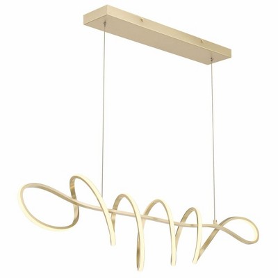 George Kovacs Lighting Astor 1 - Light Island Pendant Light in  Soft Gold