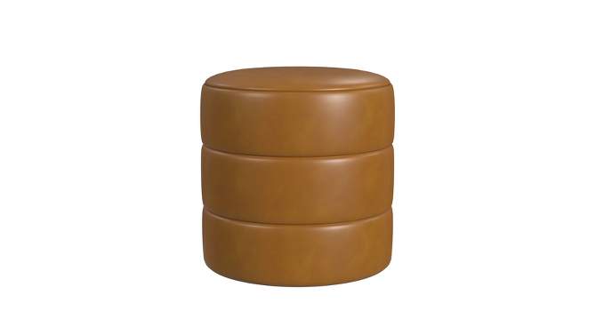 Round Upholstered Ottoman - HomePop, 2 of 8, play video