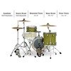 PDP by DW Concept Maple 3-Piece Bop Shell Pack Satin Olive - 2 of 4