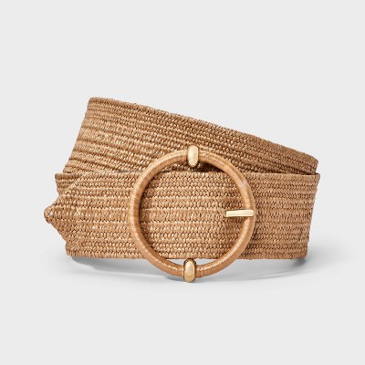 Stretch Straw Belt - A New Day™ Tan