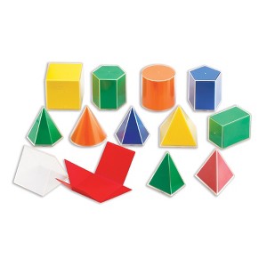 edxeducation® 2D3D Geometric Solids, 8cm, Set of 12 - 1 of 4