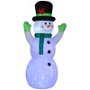 ACEPANO 121.30 in. H Outdoor Christmas Inflatable Jolly Snowman Decoration For Lawn, Garden & Party-White - 3 of 4
