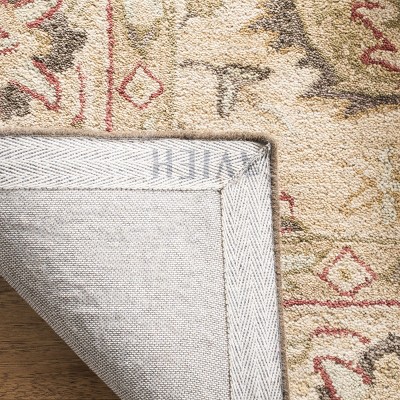 Handmade Tufted Red Wool 6' x 6' Square Area Rug