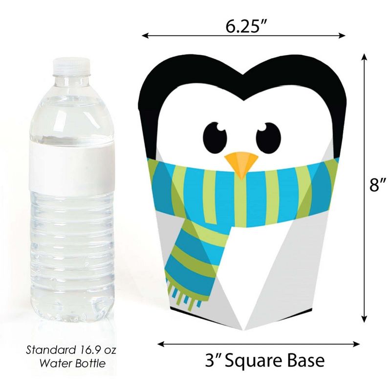Big Dot of Happiness Holly Jolly Penguin - Holiday and Christmas Party Favors - Gift Heart Shaped Favor Boxes for Women and Kids - Set of 12, 3 of 6