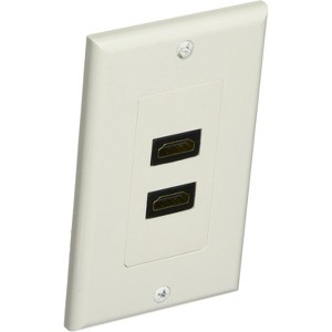 Pyle Dual HDMI Wall Plate with 2 Female HDMI Feed-Thru Ports - PHDMF2 - 1 of 2