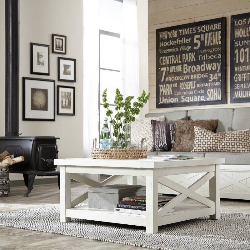 Seaside Lodge Coffee Table - White - Home Styles, 4 of 14