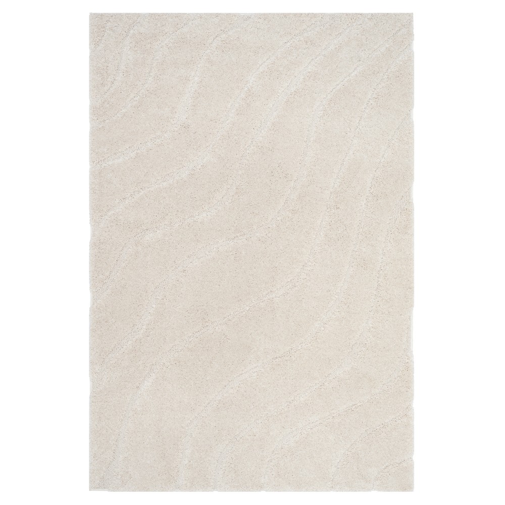 6'x9' Wave Loomed Area Rug Cream - Safavieh