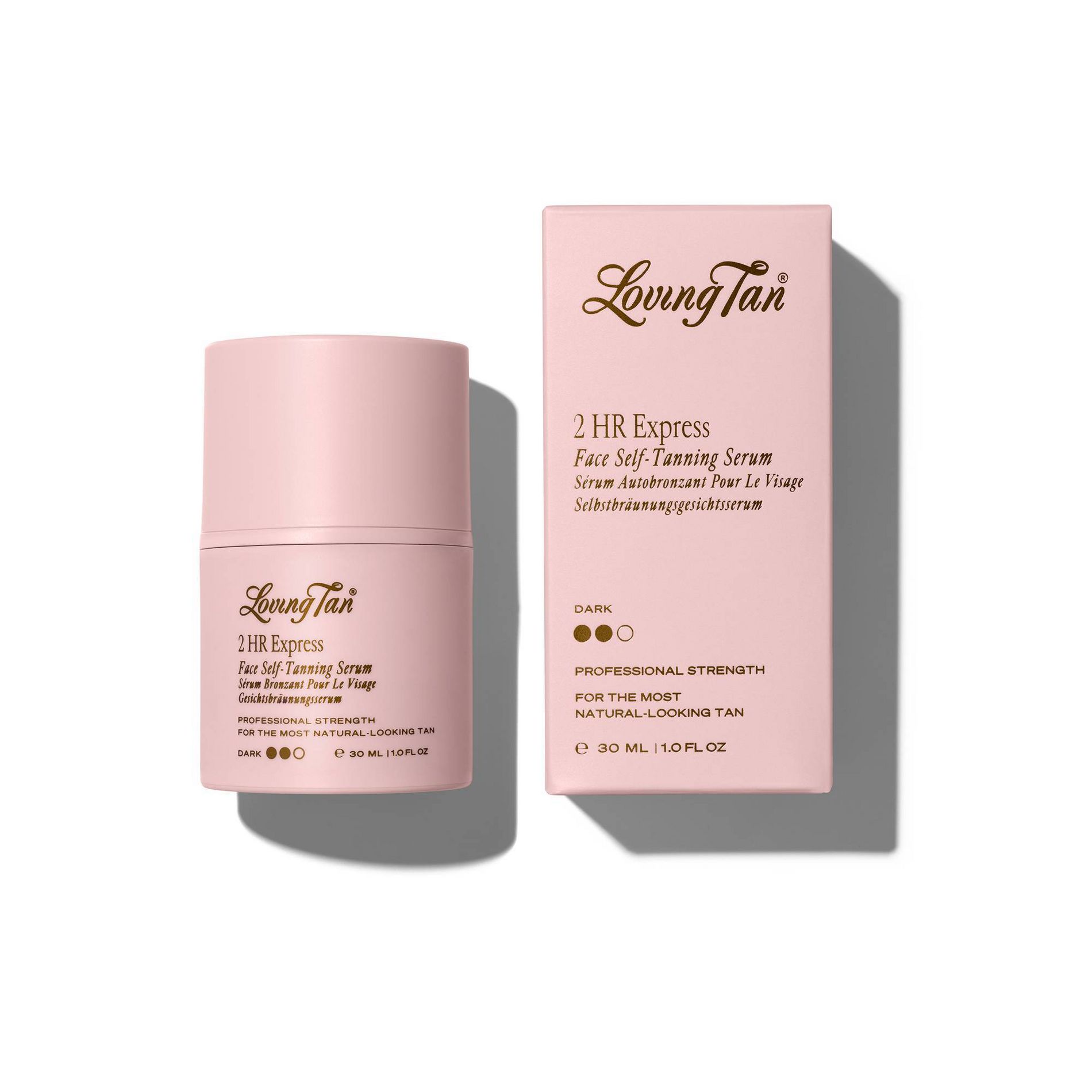 Loving Tan 2hr Express Face Self-Tanning Serum Dark - 1oz - Beauty Studio