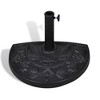 vidaXL Parasol Base Black Resin, Steel Heavy duty Parasol Base - 2 of 4