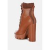 Yeti High Heel Lace Up Biker Women Boots - 3 of 4