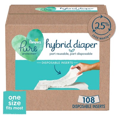 Pampers Pure Hybrid Daytime Diaper Inserts - 108ct