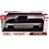 2006 Chevrolet Silverado Custom Truck Silver Metallic and Black with Red "Die-Cast Collection" 1/25 Diecast Model by Motormax - 3 of 3