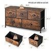 ORRD 5-Drawer Dresser Organizer with Wooden Top, Fabric Storage Cabinet for Bedroom & Closet - 3 of 4