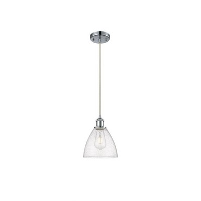 Bristol Glass - 1 Light Mini Pendant In Industrial Style-11.25 Inches Tall and 7.5 Inches Wide