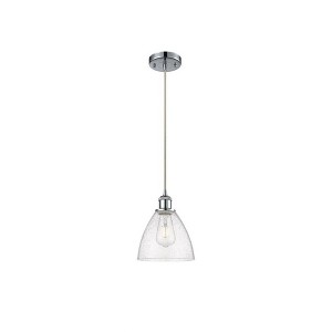 Bristol Glass - 1 Light Mini Pendant In Industrial Style-11.25 Inches Tall and 7.5 Inches Wide - 1 of 1