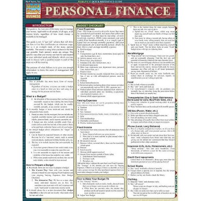 Personal Finance - (Quickstudy: Business) by  Barcharts Inc (Poster)