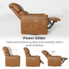 Power Recliner Chair Swivel Glider, Upholstered Faux Leather Nursery Reclining Sofa Chair with Charging Port, Adjustable Footrest, Rocker Single Sofa - 3 of 4