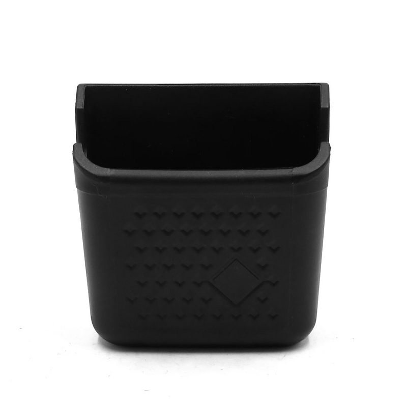 Unique Bargains Plastic Adhesive  Holder Storage Sundries Pocket  for Car Home Black 3.3" x 3.2" x 1.5", 2 of 5