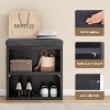 AZL1 Life Concept Shoe Bench Entrywaywith Cushion Shoe Benches Storage Seating Seat Entryway Shoe Rack Entryway Show Racks, Beige, 15.35"*11.4"*16" - 4 of 4
