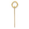 Black Bow Jewelry 14k Yellow Gold, Ella Collection, LG Fancy Script Initial Pendant A-W - 2 of 4