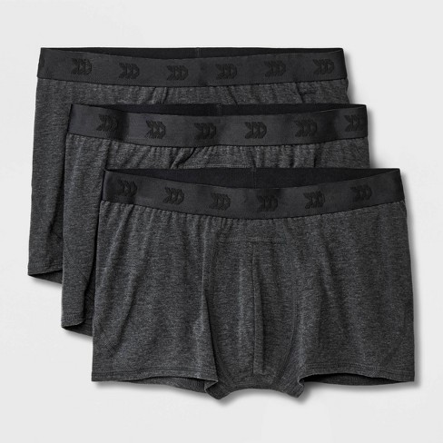 Hanes Premium Men's 3pk Boxer Briefs With Anti Chafing Total Support Pouch  - Gray/black s : Target