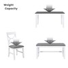 6-Piece Dining Set with Kitchen Table, 4 Chairs and Upholstered Bench - 4 of 4